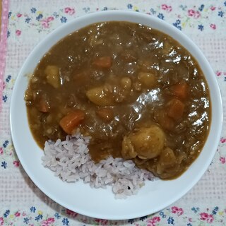 残りカレーをリメイクした隠れぎょうざ入りカレー★